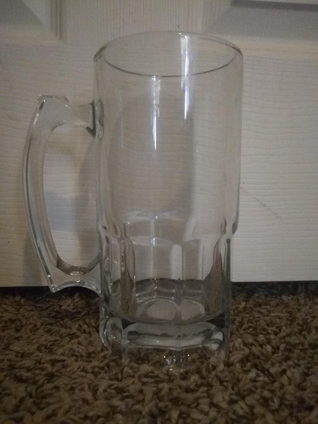 Libbey Glass 34 Oz Beer Mug With Handle Etsy