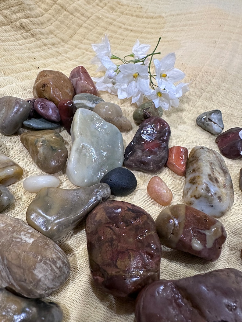 Australian Colorful Rocks Raw Australian Ocean Tumbled Rocks / Stones Naturally Beach Combed ...