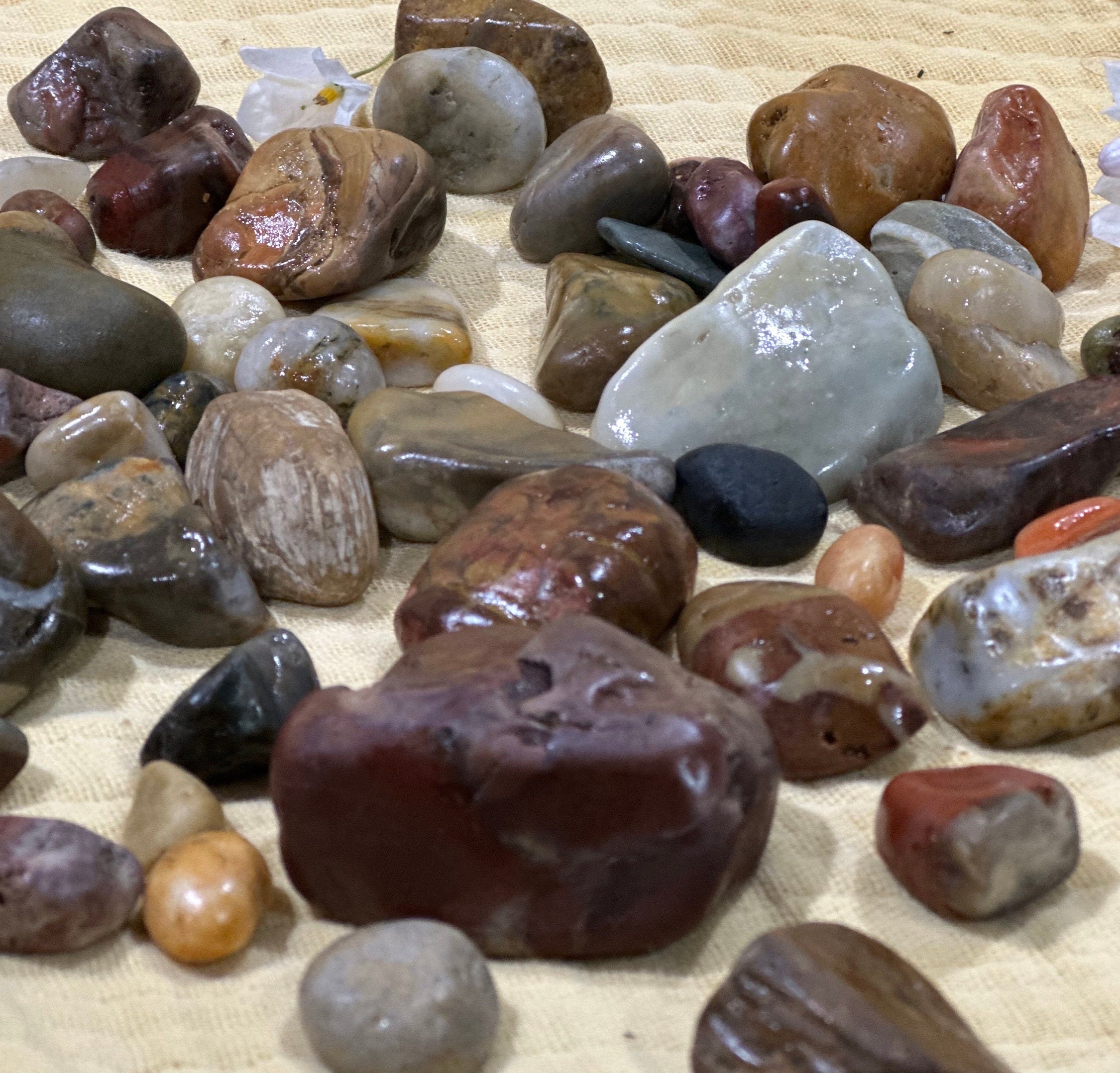 Raw Ocean Tumbled Rocks – 500g Beach Combed Australian Pebbles, Sea ...