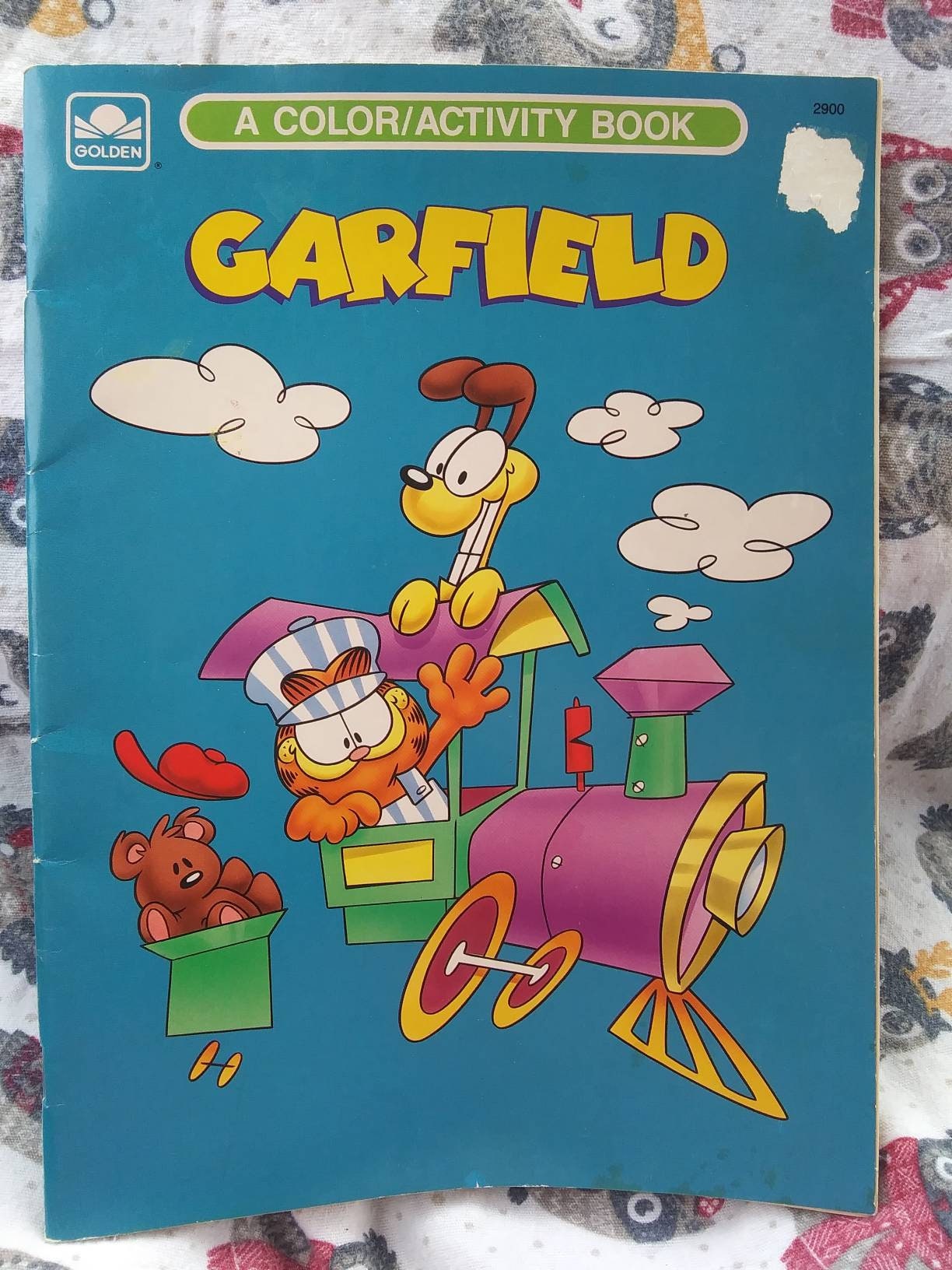 Vintage Garfield Comic & Coloring Book Duo - Etsy