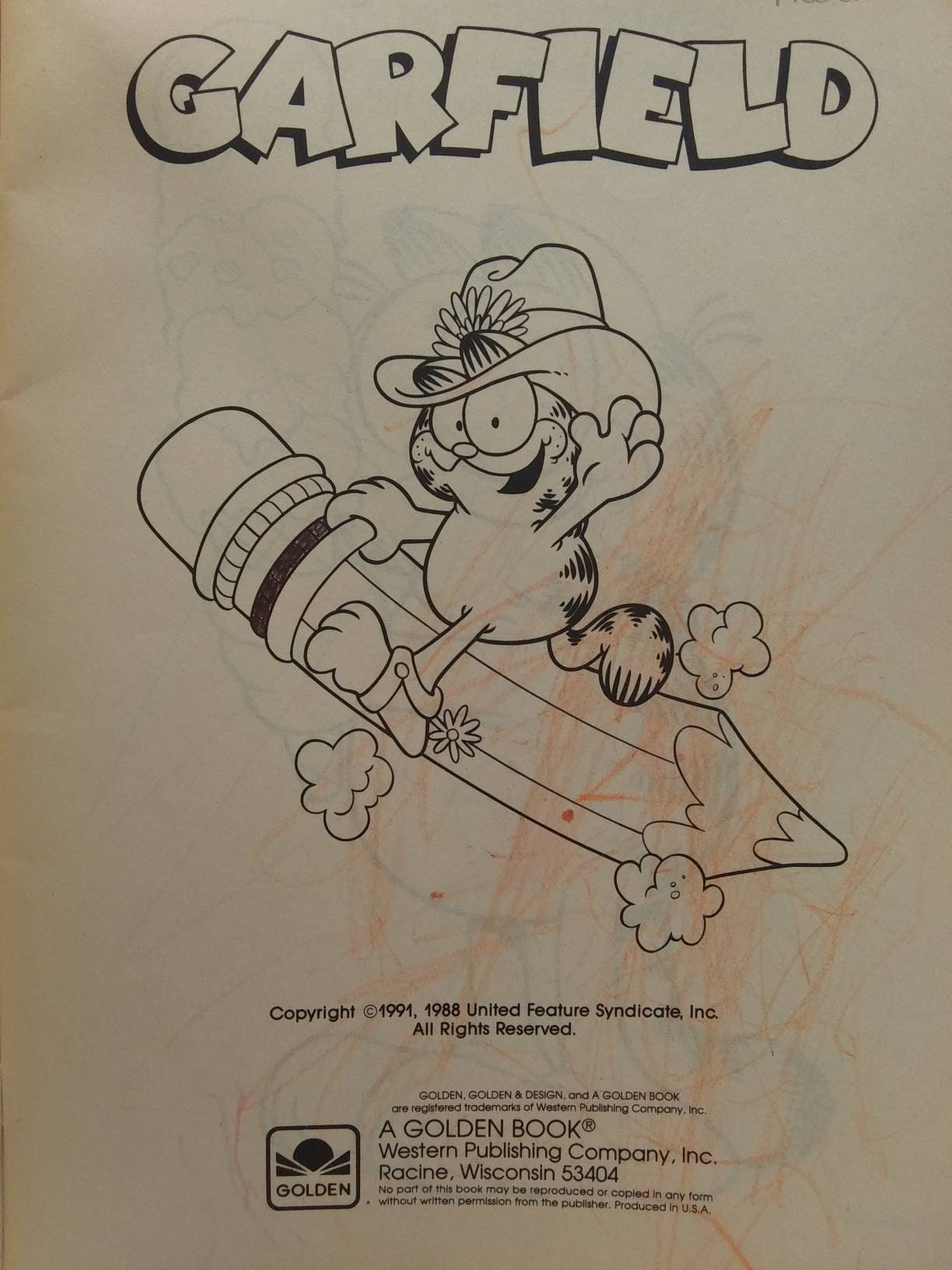 Vintage Garfield Comic & Coloring Book Duo - Etsy