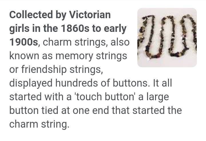 Vintage "mini" Button Charm String - Etsy