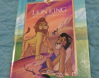 Vintage and RARE 1994 The Lion King A Tale Of Two Brothers Children's Book, Disney.