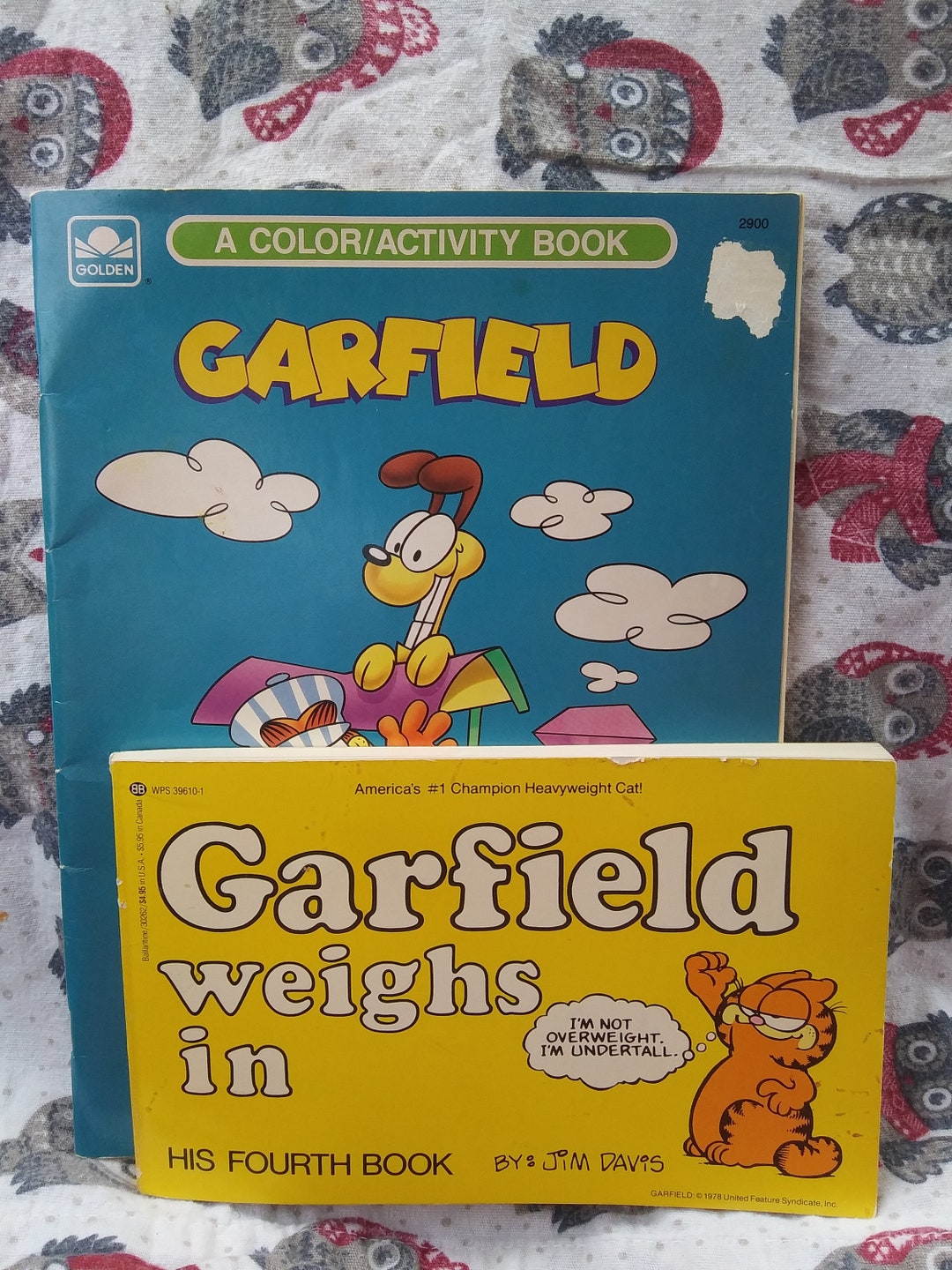 Vintage Garfield Comic & Coloring Book Duo - Etsy