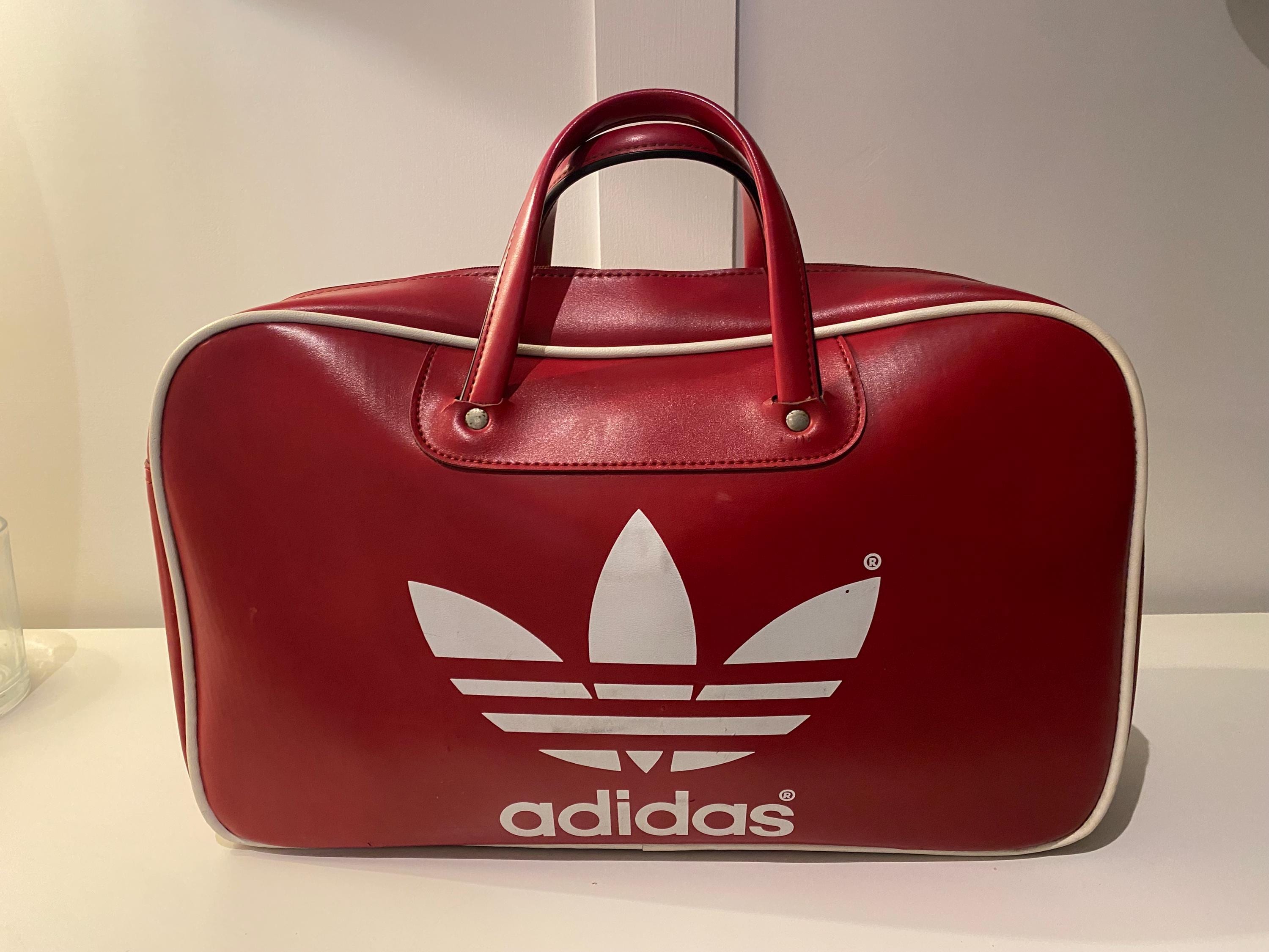 【超美品】adidas 80s Peter Black 英国製 バッグ ブラウン アディダス PETER BLACK (ピーターブラック)社製 稀少ロゴタイプ