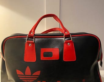 Rare Vintage Peter Black Adidas Red Holdall Etsy