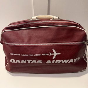 ビンテージ エアラインバック カンタス 1980年 Vintage Qantas Bag - Etsy