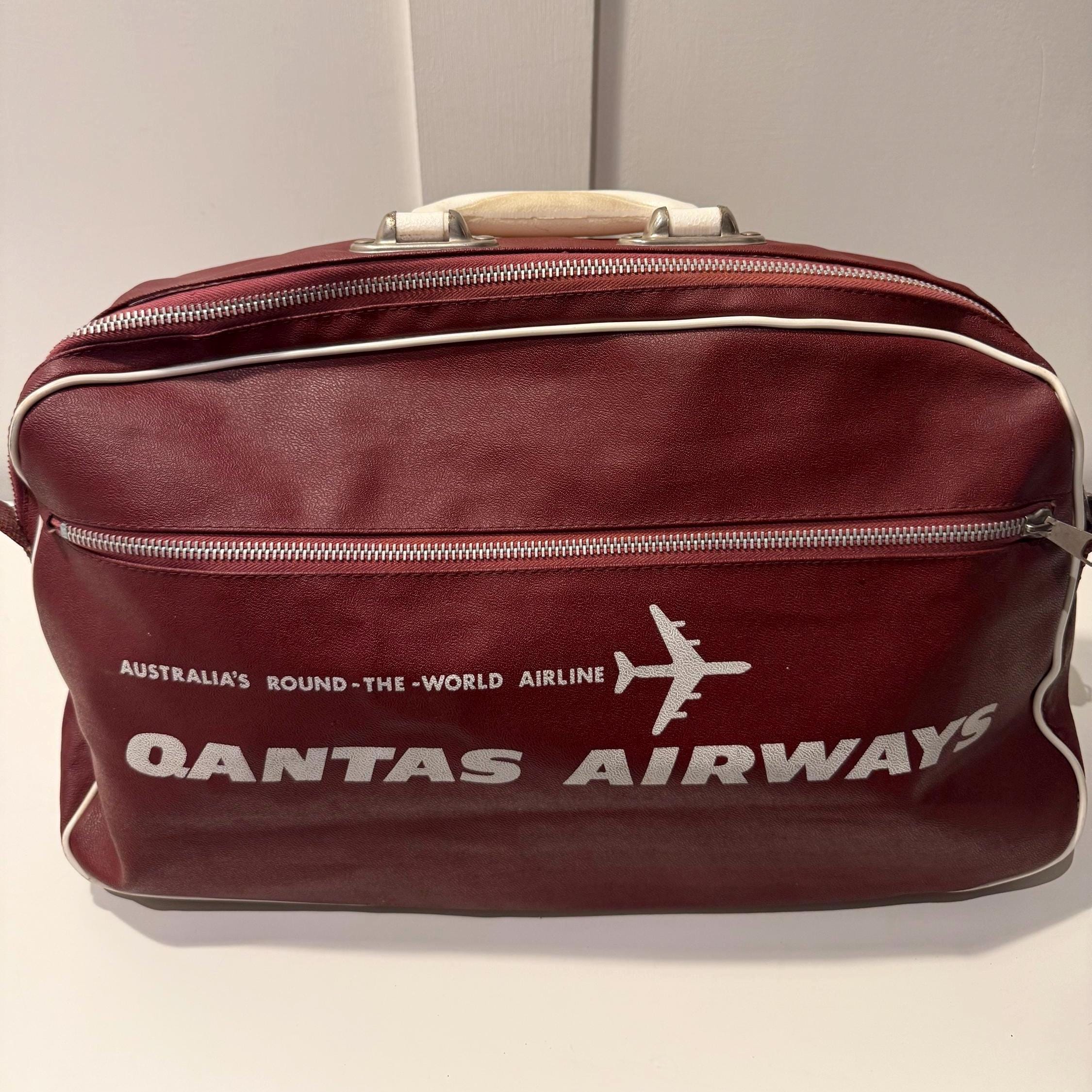 Vintage Qantas Bag - Etsy Australia