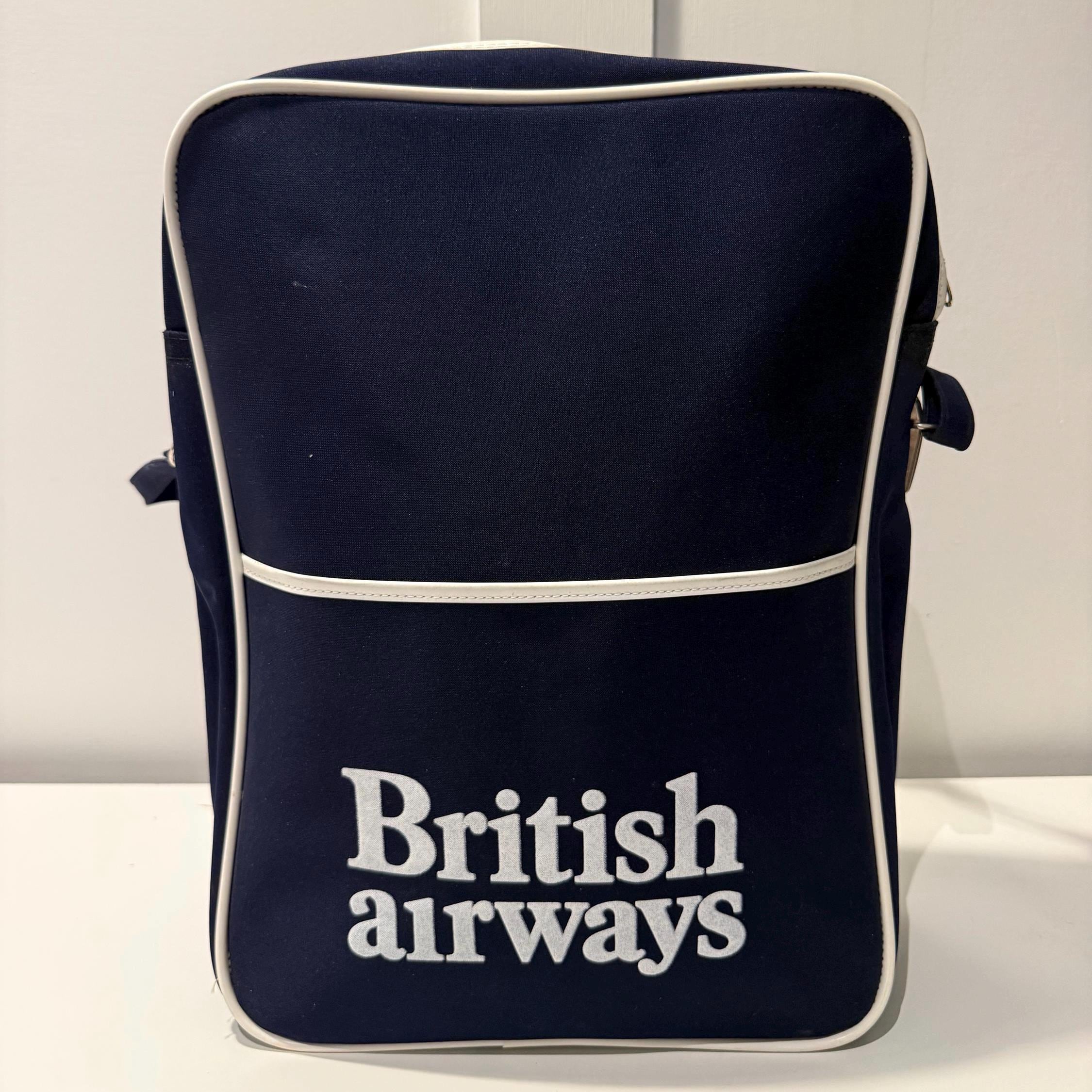 ビンテージ　British Airways トラベラーバック　イギリス製 Vintage British Airways Flight Bag - Etsy UK