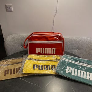 PUMA Vintage Leather Boston Bag