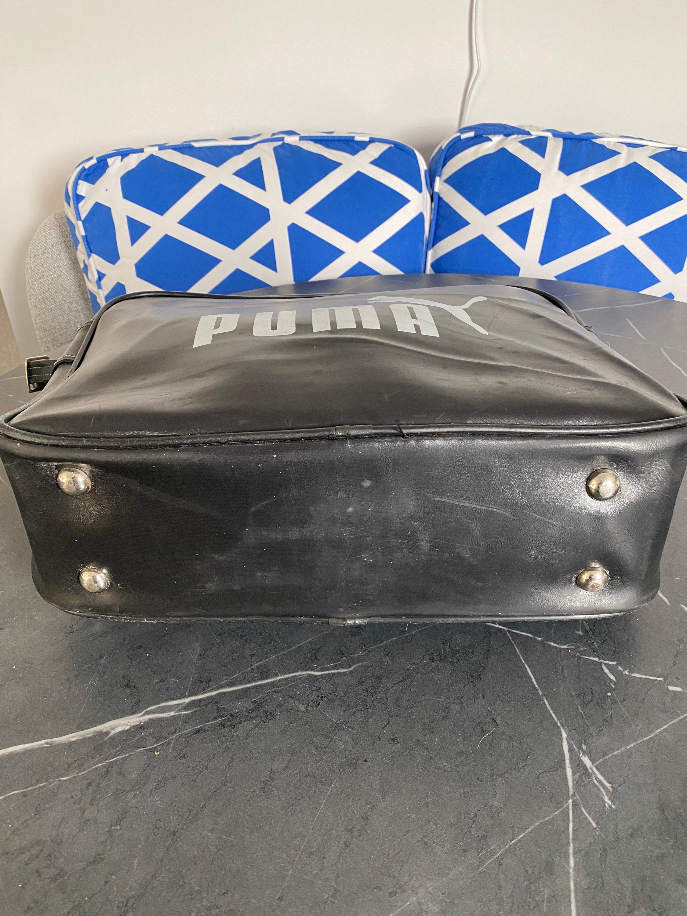 Vintage 1970's Puma Messenger / Flight / Sports Bag . Finished in