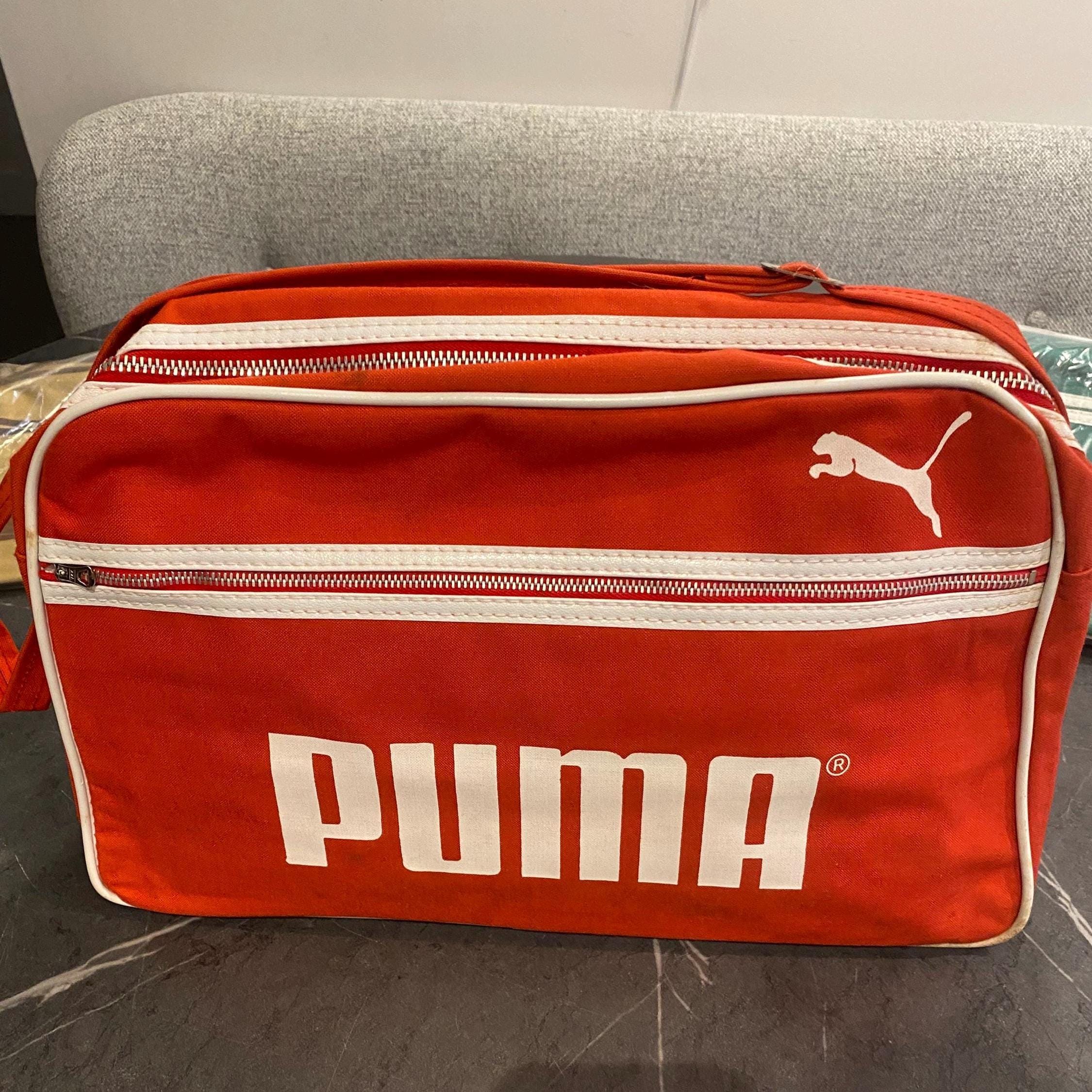 Vintage 1970's Puma Canvas Shoulder Bag , New Old Stock , Finished