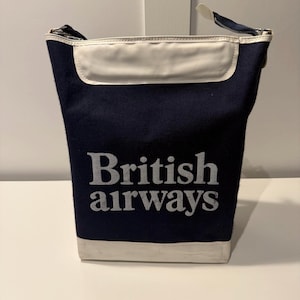 Vintage British Airways Flight Bag - Etsy