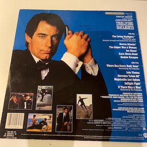 James Bond Living Day Lights-vinylsoundtrackalbum.  Britse uitgave uit 1987.