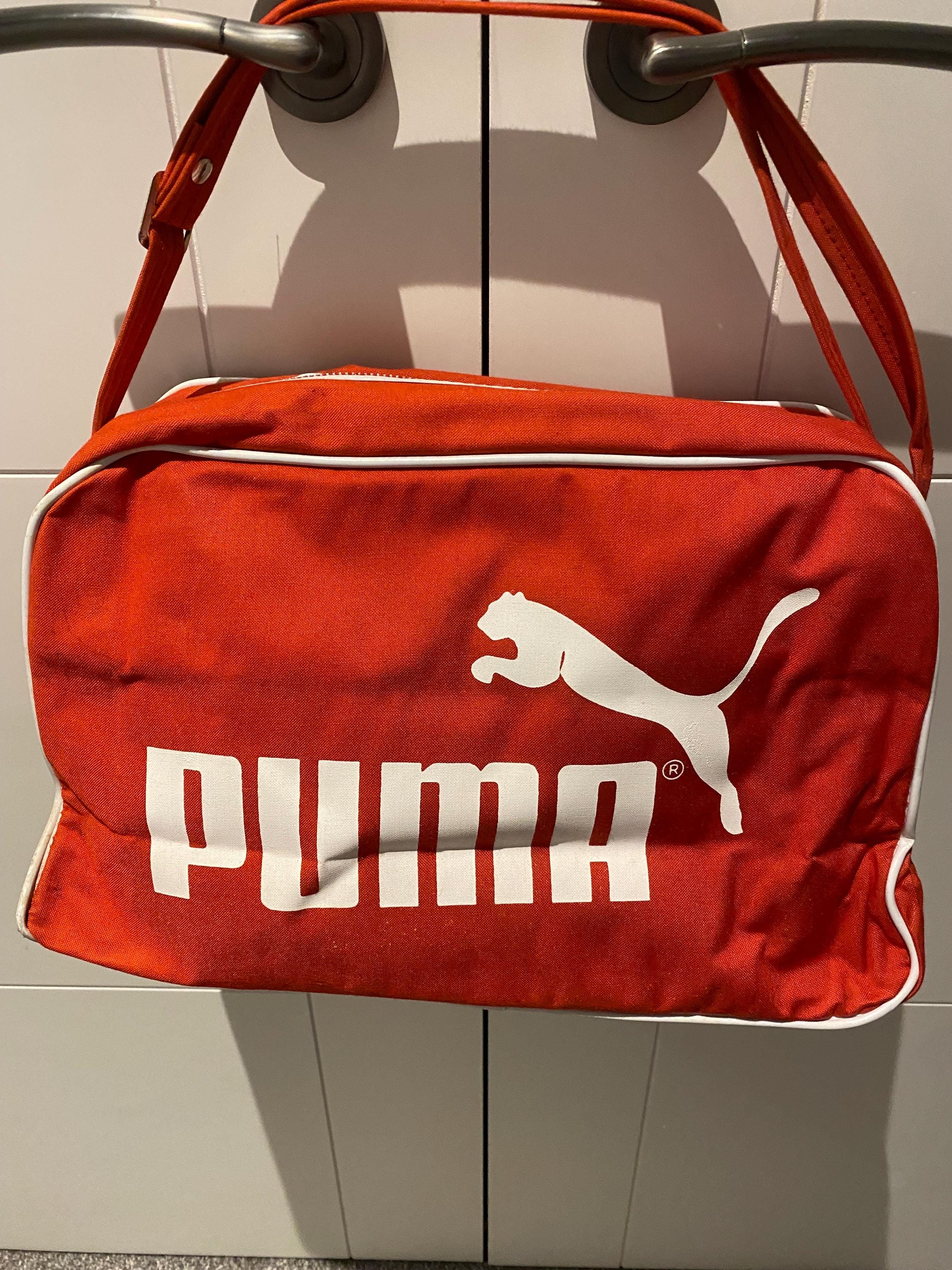 Vintage 1970's Puma Canvas Shoulder Bag , New Old Stock