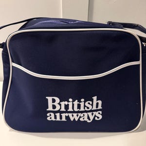 Vintage British Airways Flight Bag - Etsy
