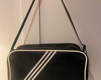 Vintage Peter Black Adidas Bag, Vintage Adidas Bag, Red, Bright