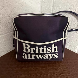 Vintage British Airways Flight Bag - Etsy