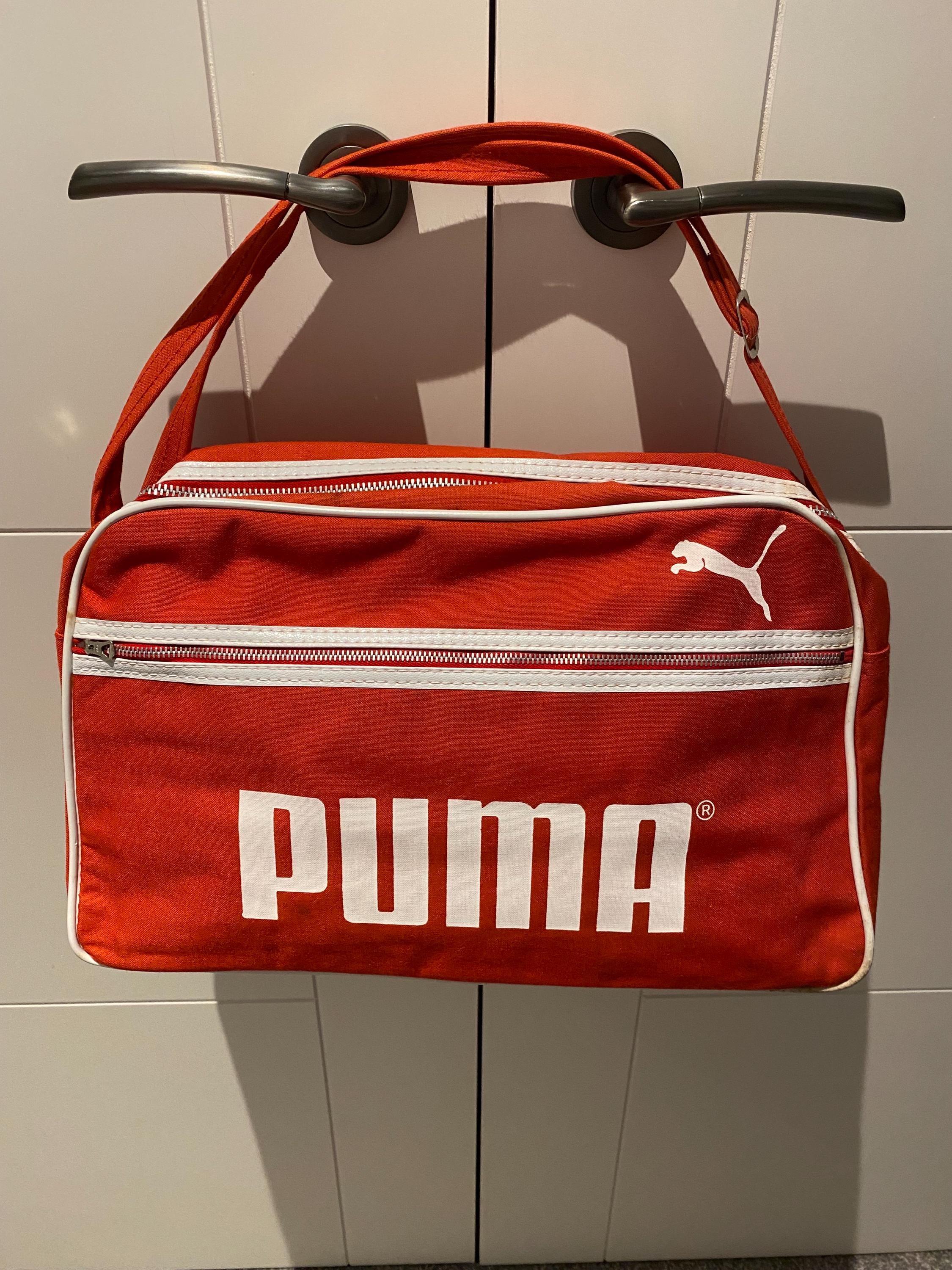 Vintage 1970's Puma Canvas Shoulder Bag , New Old Stock
