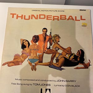 James Bond Thunderball German Re  issue    Vinyl Soundtrack Album.  054 82 923