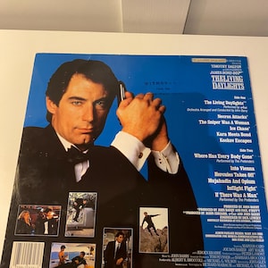 James Bond  Living Day Lights Vinyl Soundtrack Album.  1987 UK release .