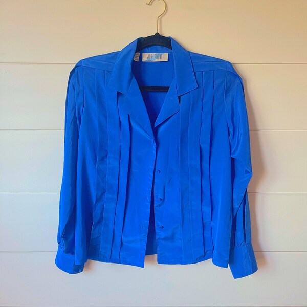 Unworn Cobalt Blue Occasion Blouse PLUS