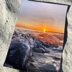 Fotografia de impressão de pôster, pôr do sol