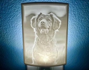 Personalized Night Light Lithophane w/LED Light - Perfect Gift for Mother’s Day, Graduations, or Valentine’s for Bedrooms or Kid's Rooms