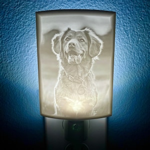 Personalized Night Light Lithophane w/LED Light - Perfect Gift for Mother’s Day, Graduations, or Valentine’s for Bedrooms or Kid's Rooms
