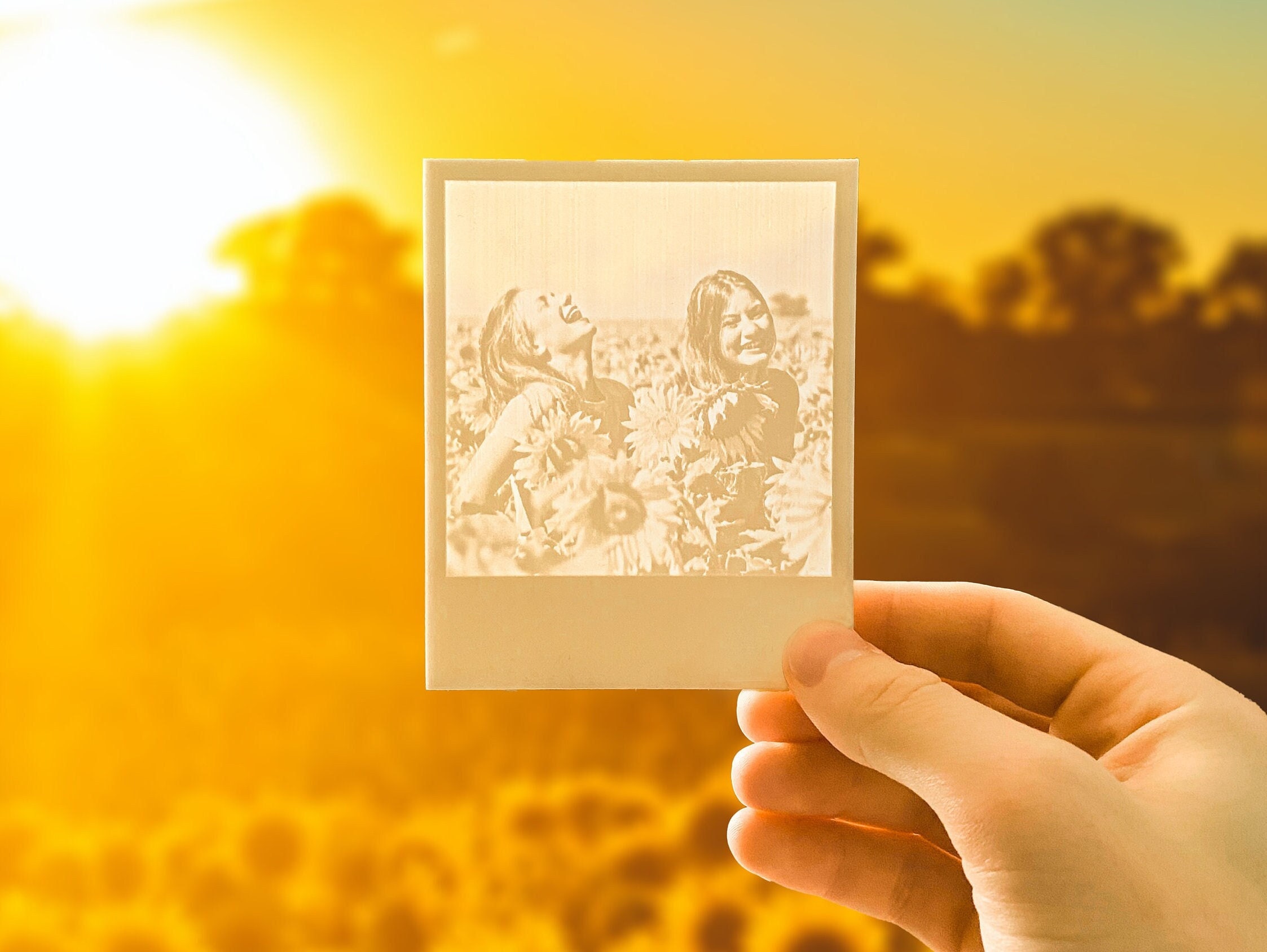 3D Printed Customizable Lithophane Light Picture Box Gift Great