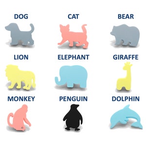 Cute Animal Shaped Dresser Drawer Knobs for Kids Room, Nursery Room, or Cabinets