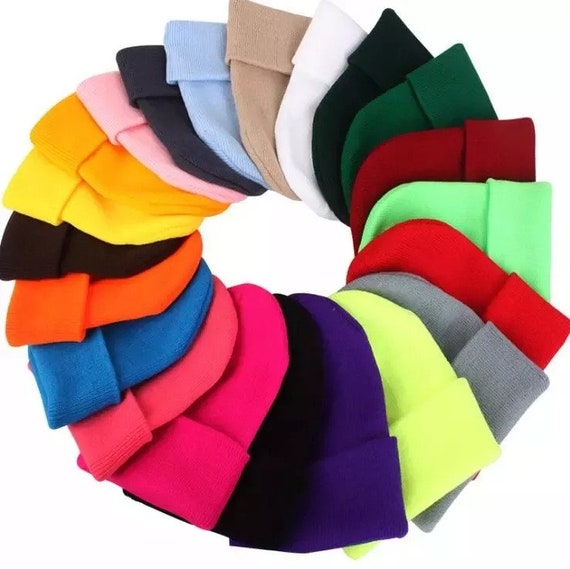 WHOLESALE BEANIES 2023 BULK Custom Solid Color Plain Casual Beanie