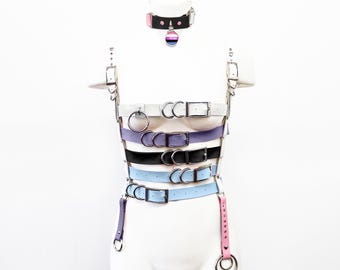 Genderfluid Pride Harness Gift Set