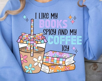 Libri piccanti Png Mi piacciono i miei libri Piccanti e il mio caffè ghiacciato Png Libri osceni Booktok Caffè ghiacciato PNG Amante dei libri che legge Png Caffè retrò