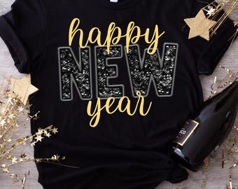 Feliz Año Nuevo (PNG), Nochevieja (PNG), Diseño de camiseta de Año Nuevo 2026, Brillantina 2026 (PNG), Lentejuelas (PNG), Año Nuevo 2026 (PNG), Año Nuevo de moda (PNG)