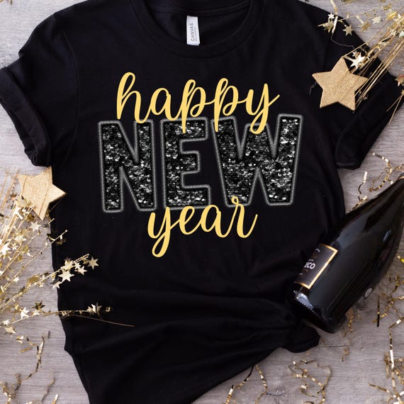 Happy New Year Png, New Years Eve Png, New Years 2026 Shirt Design, 2026 Glitter Png, Sequin New Years Png, 2026 Png, Trendy New Year Png