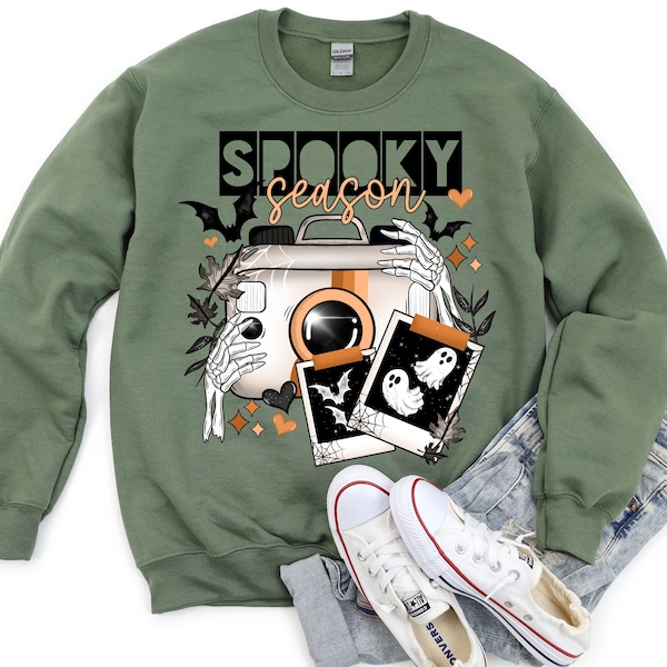 Spooky Camera Shirt  Spooky Season Shirt   Vintage Halloween  Halfway To Halloween  Photographer Shirt  Spooky Polaroid  Halloween  Shirt