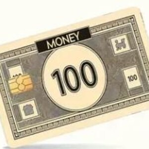 Argent de jeu Étui pour carte de crédit, Étui pour carte personnalisé, Papier pour carte, Accessoire élégant pour carte, Protecteur d'habillage pour carte