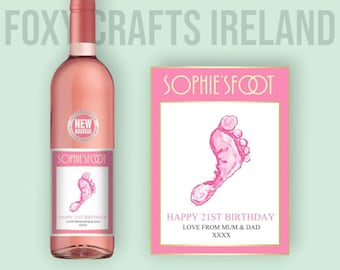 Personalised Wine Label, Custom Wine Sticker, Wine Bottle Decor, Gift for Wine Lover, Wine Label Gift