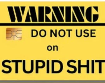 A Debit Card Sticker, This is a funny cover for your debit or Credit Card,its a sticker Decal, add charm or a cool look to your or Gift Idea
