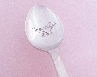 Tea-riffic Dad • Father's Day • Gift for dads • Engraved Spoon • Maison Spoon