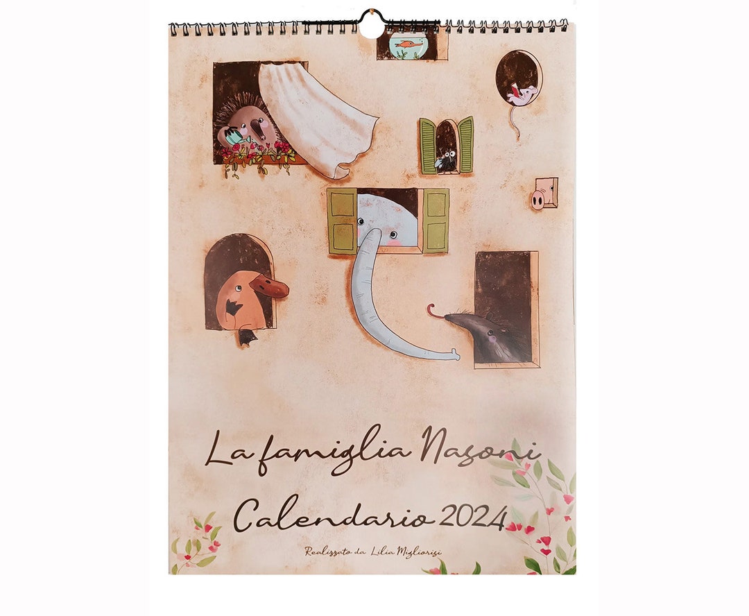 2024 Wall Calendar the Nasoni Family Etsy