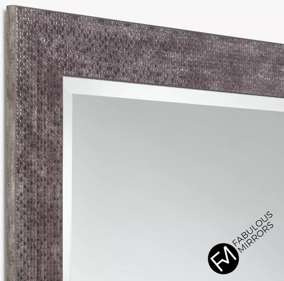 John Lewis Cassandra Silver Rectangular Wall Mirror Choose Your Size From  16.5 to 66.5 