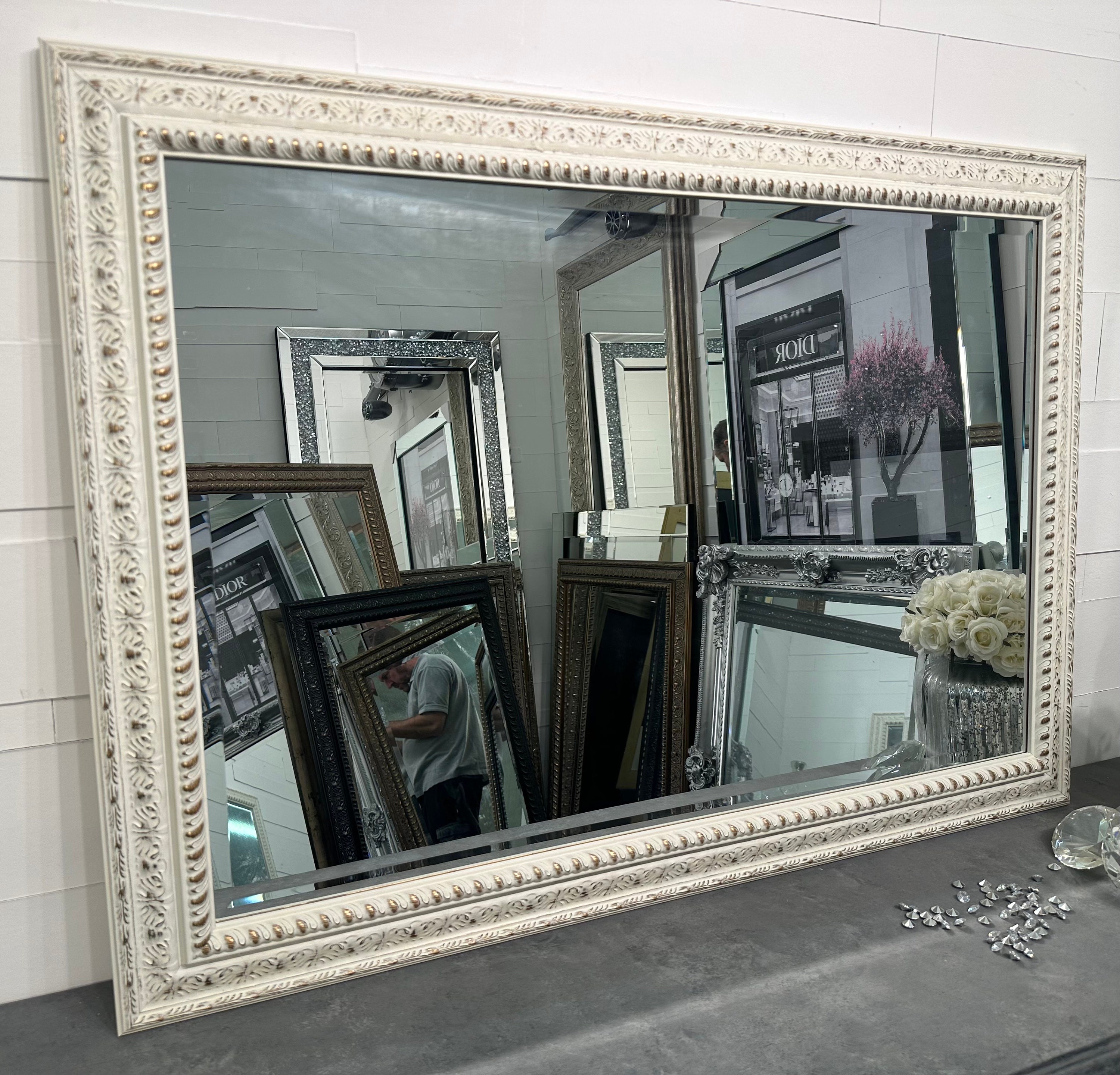 【鏡】Vintage Wall Mirror ヴィンテージミラー 42×26 il_fullxfull.4992990434_jbv9.jpg