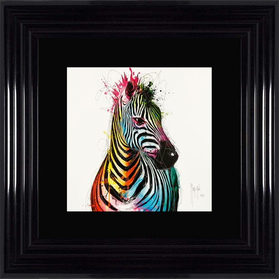 Rainbow Zebra Wallpaper Border