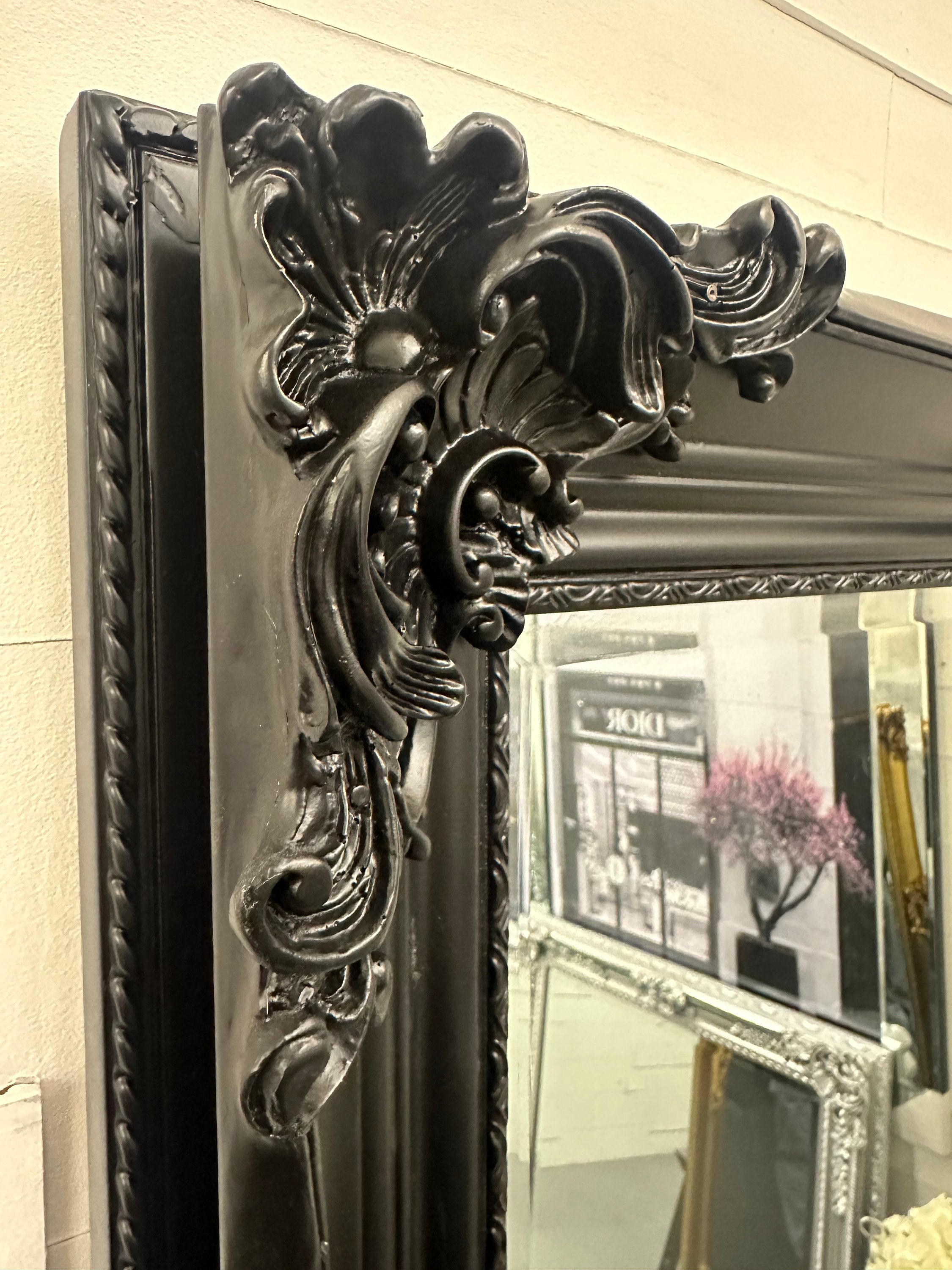 Antique Black Ornate Mirror Decorative Ornate Wall Mirror