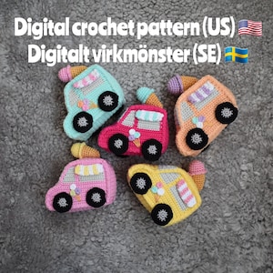 PDF Ice cream truck - amigurumi, crochet pattern
