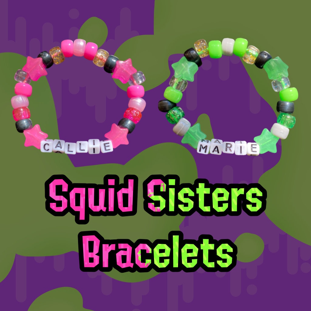 Squid Sisters Splatoon Bracelets
