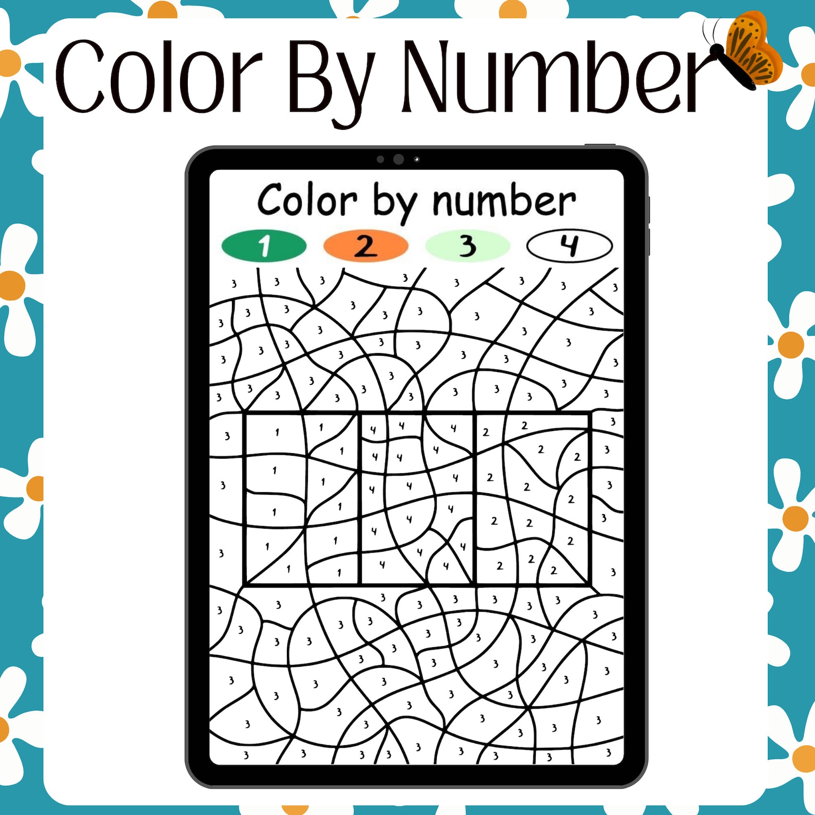Color by Number|digital Download|coloring Pages Printable, Girls & Boys ...