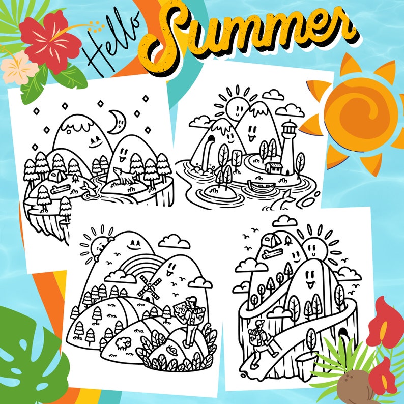 Printable Summer Holiday Coloring - Il 794xN.4975962462 J2cu 